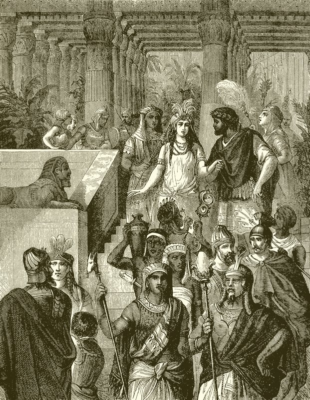 Antony and Cleopatra in Egypt by English School