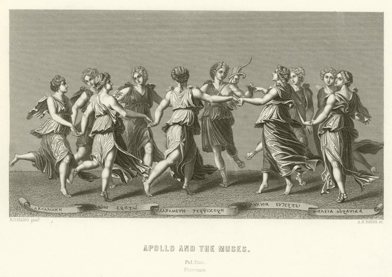 Apollo and the Muses by English School