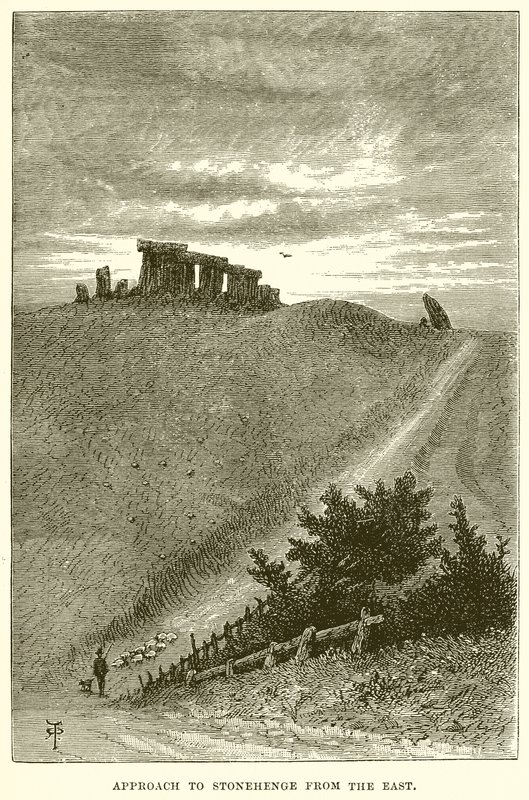 Approach to Stonehenge from the East by English School