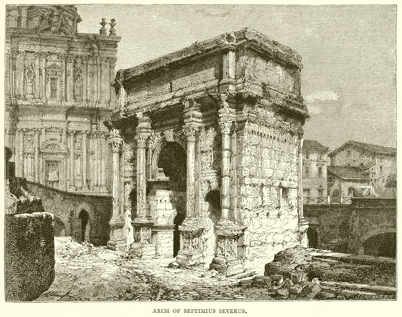 Arch of Septimius Severus by English School