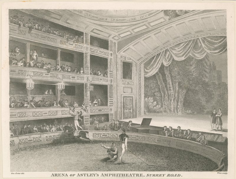 Arena of Astleys Amphitheatre, Surrey Road by English School