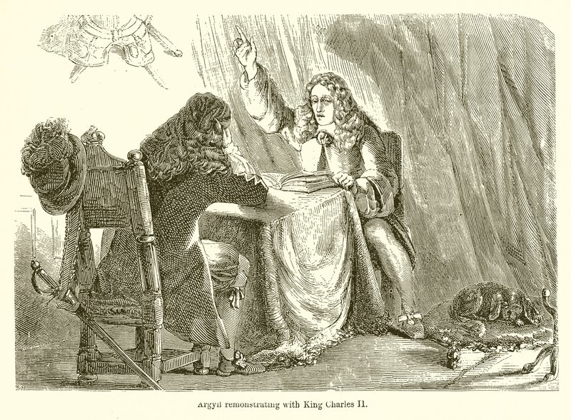 Argyll remonstrating with King Charles II by English School
