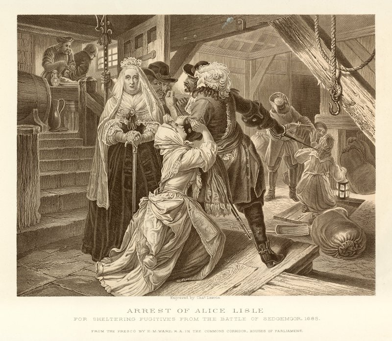 Arrest of Alice Lisle by English School