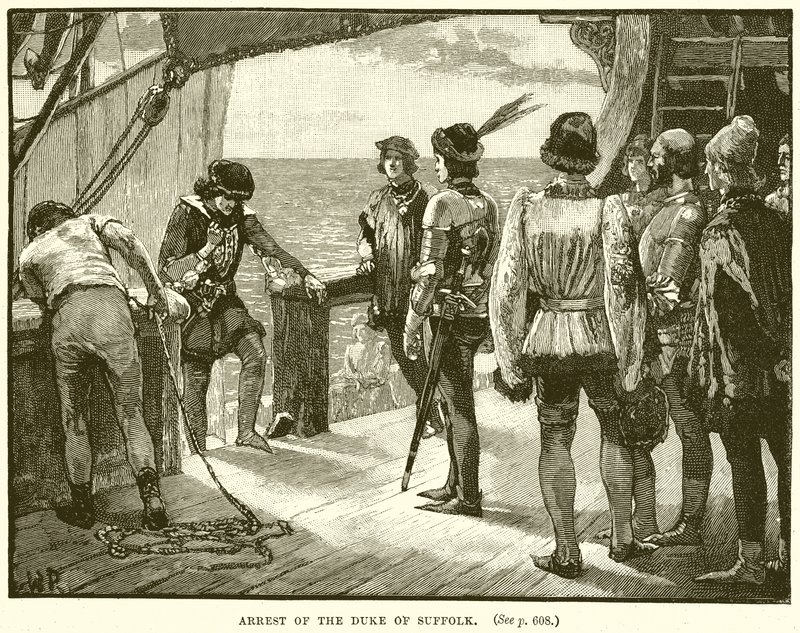 Arrest of the Duke of Suffolk by English School
