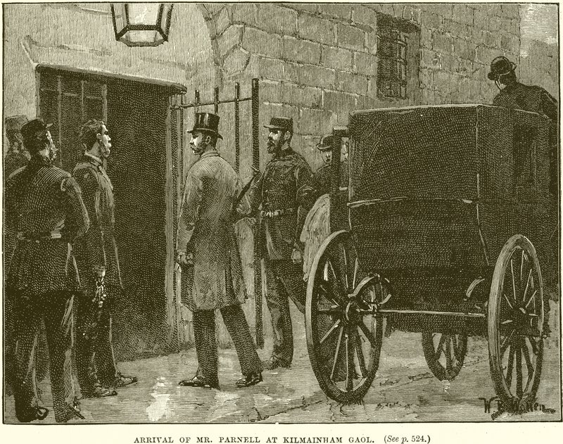 Arrival of Mr. Parnell at Kilmainham Gaol by English School