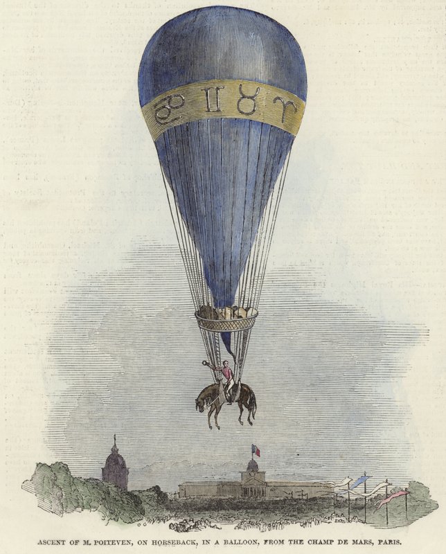 Ascent of M. Poiteven by English School
