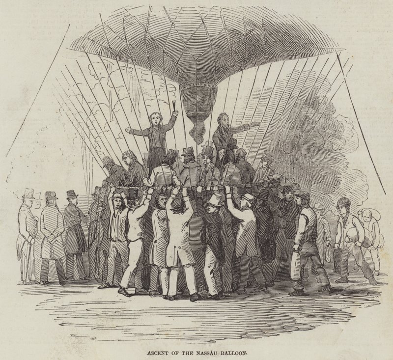 Ascent of the Nassau Balloon by English School