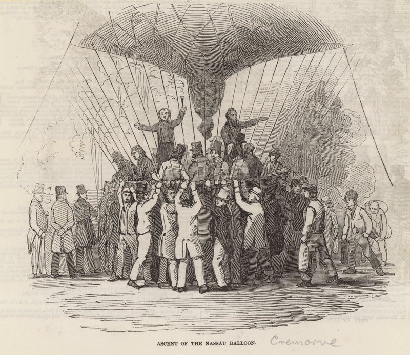 Ascent of the Nassau Balloon by English School