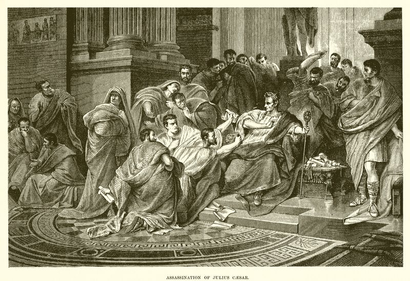 Assassination of Julius Caesar by English School