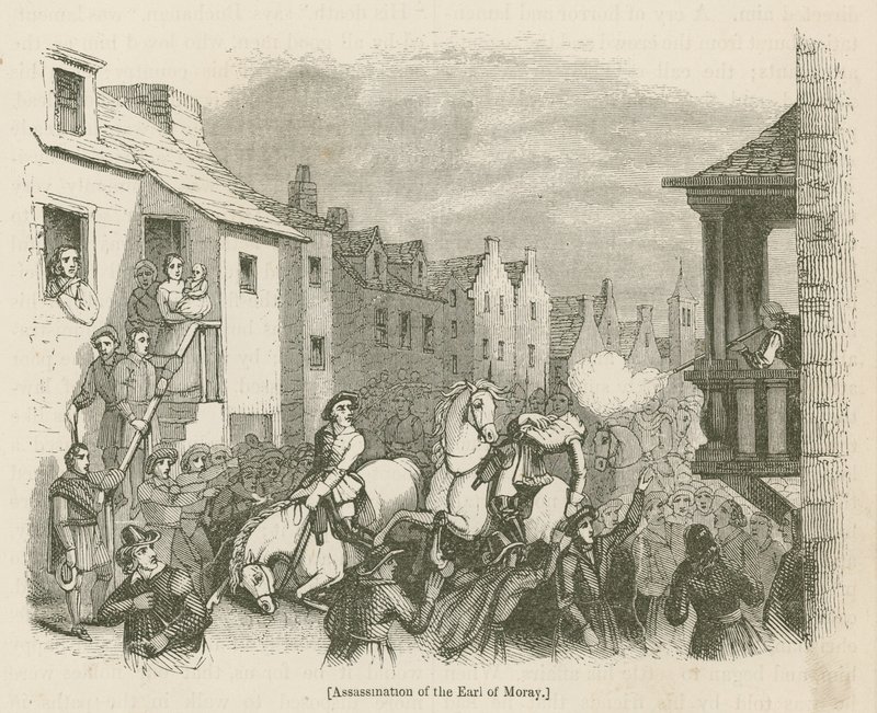 Assassination of the Earl of Moray by English School