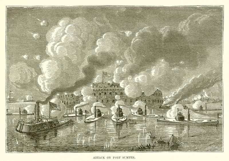 Attack on Fort Sumter by English School