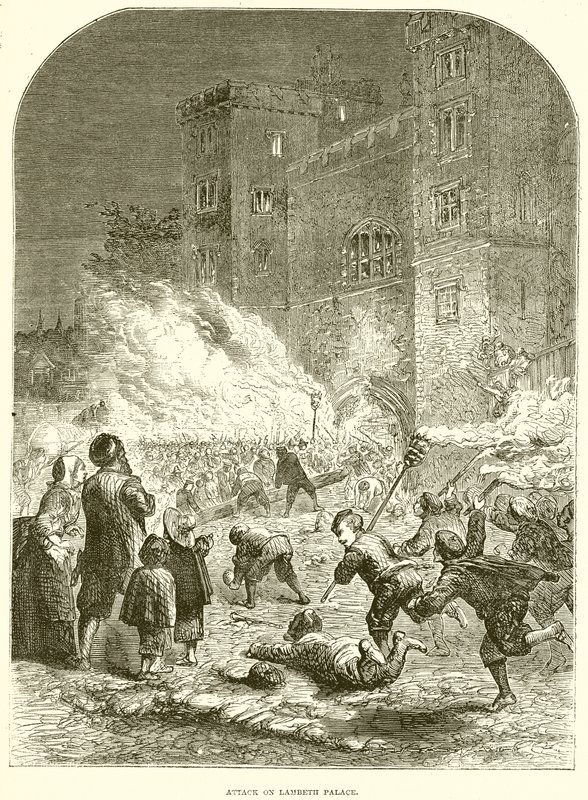 Attack on Lambeth Palace by English School