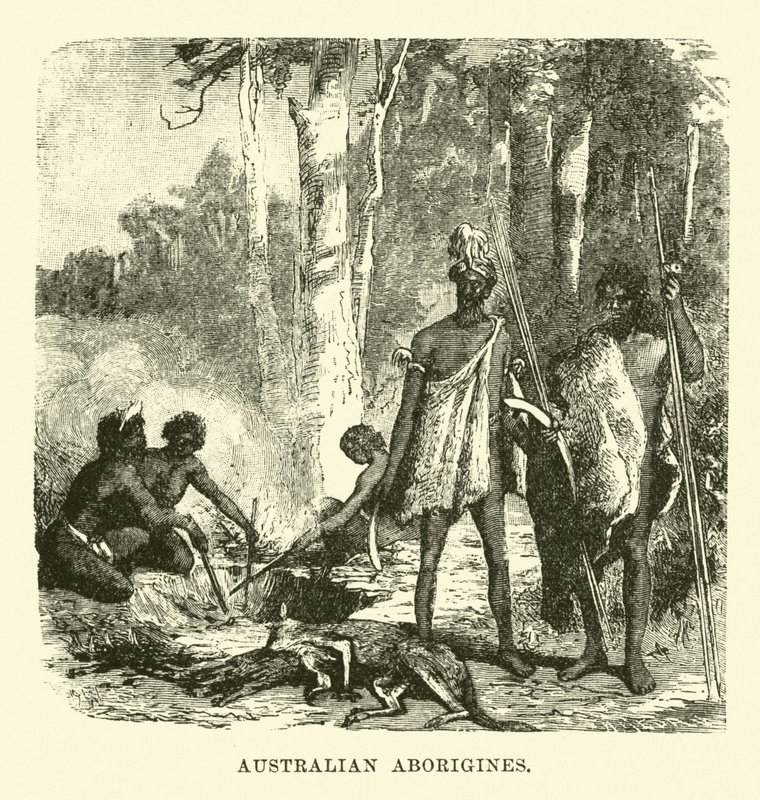 Australian Aborigines by English School