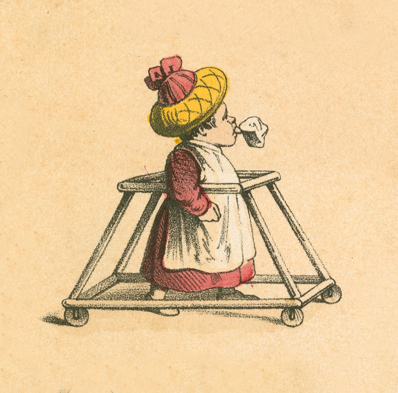 Baby in a Stroller by English School