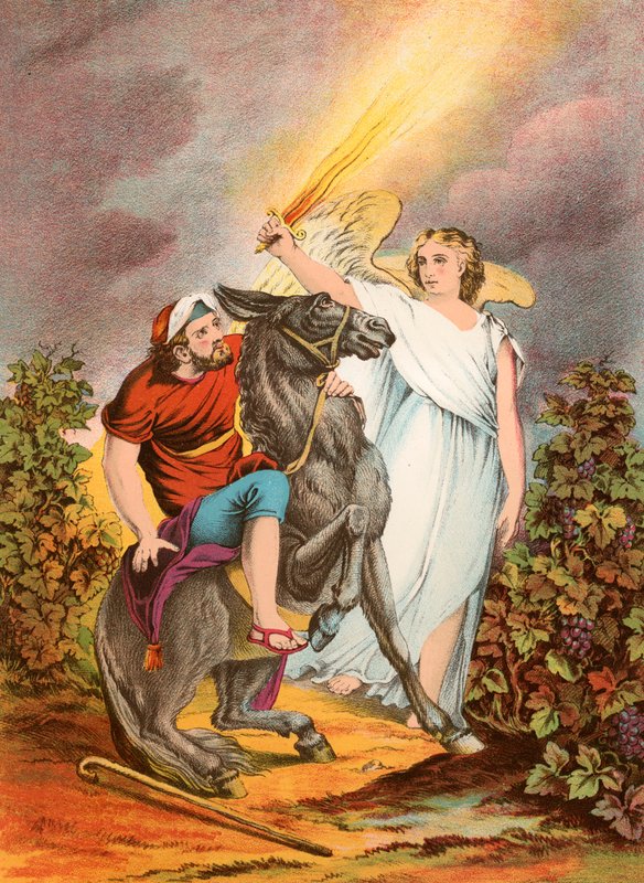 Balaam and the Angel by English School