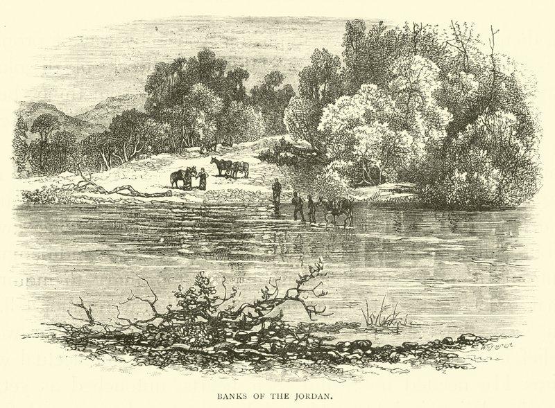 Banks of the Jordan by English School