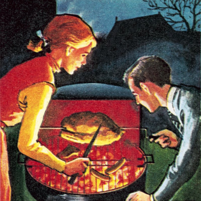 Barbecue in the Garden by English School