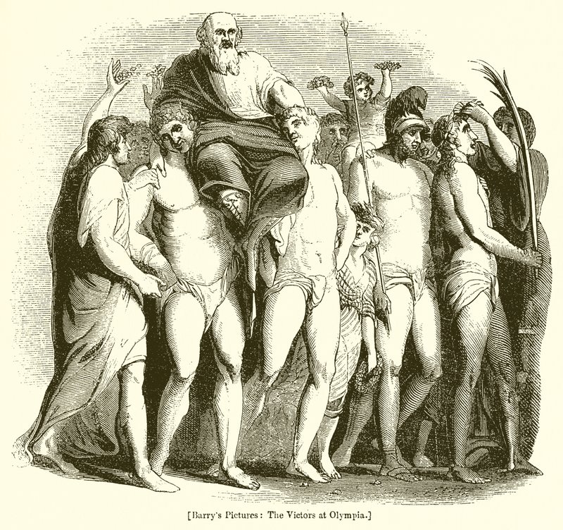 The Victors at Olympia by English School