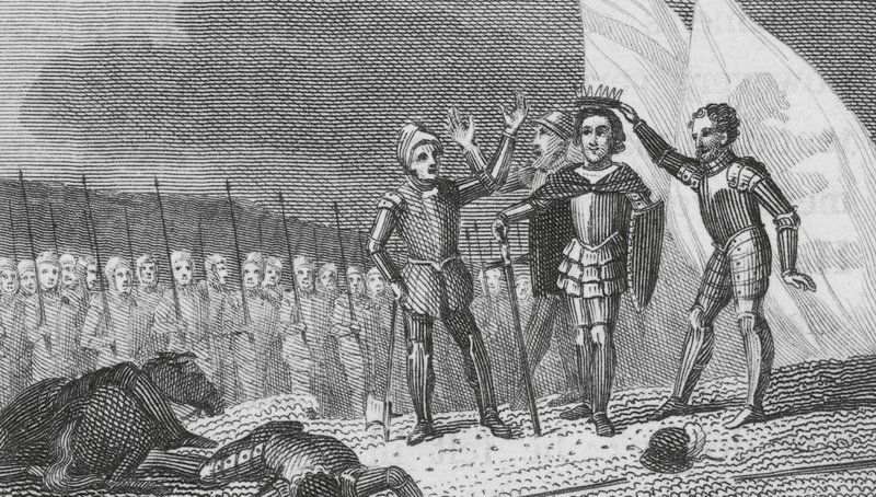 Battle of Bosworth Field by English School