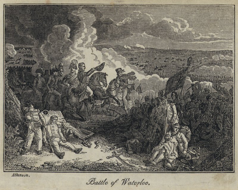 Battle of Waterloo by English School