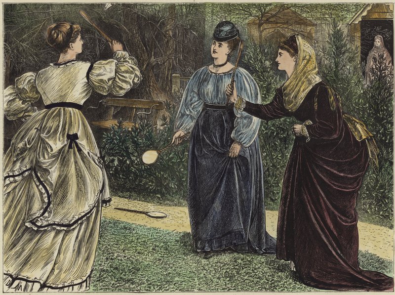 Battledore and Shuttlecock by English School