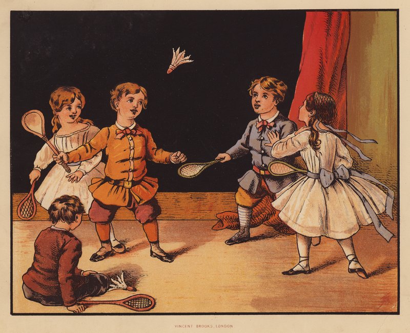 Battledore and Shuttlecock by English School