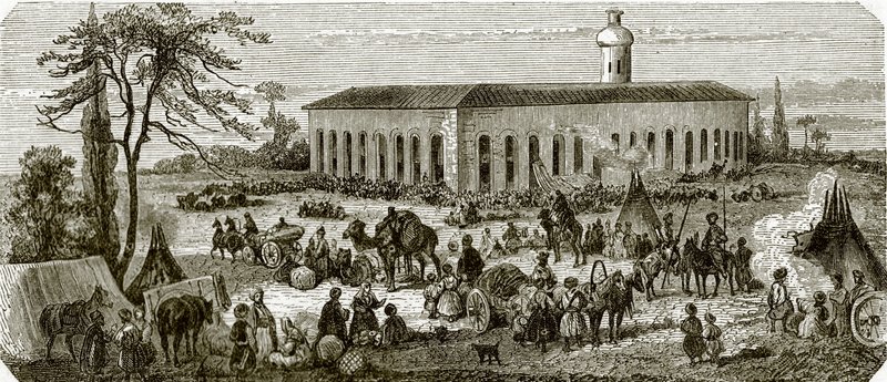 Bazaar and Fair at Nertchinsk-Russia in Asia by English School