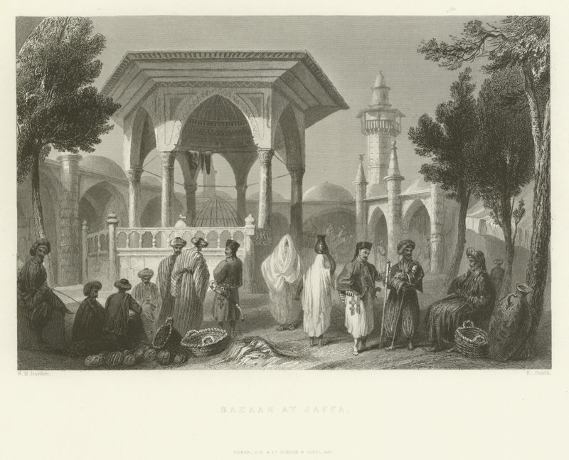 Bazaar at Jaffa by English School