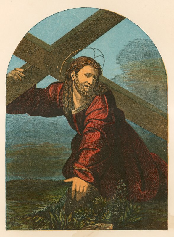 Bearing the Cross by English School