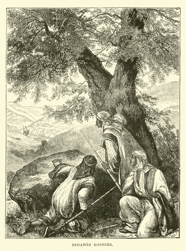 Bedouin Robbers by English School