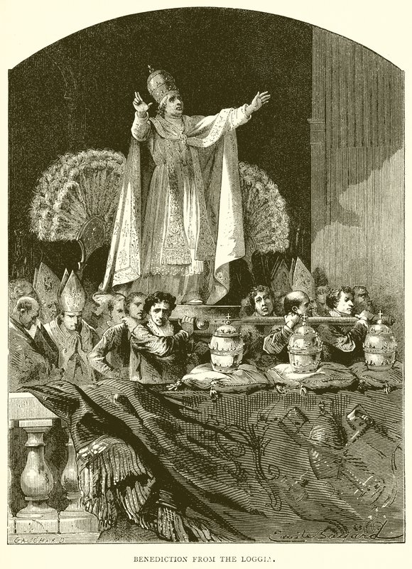 Benediction from the Loggia by English School