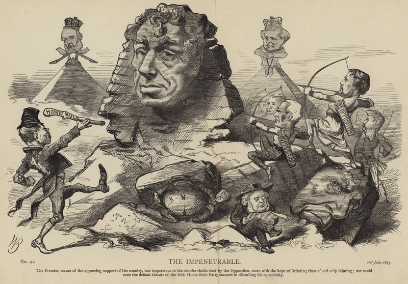 Benjamin Disraeli as the Impenetrable by English School