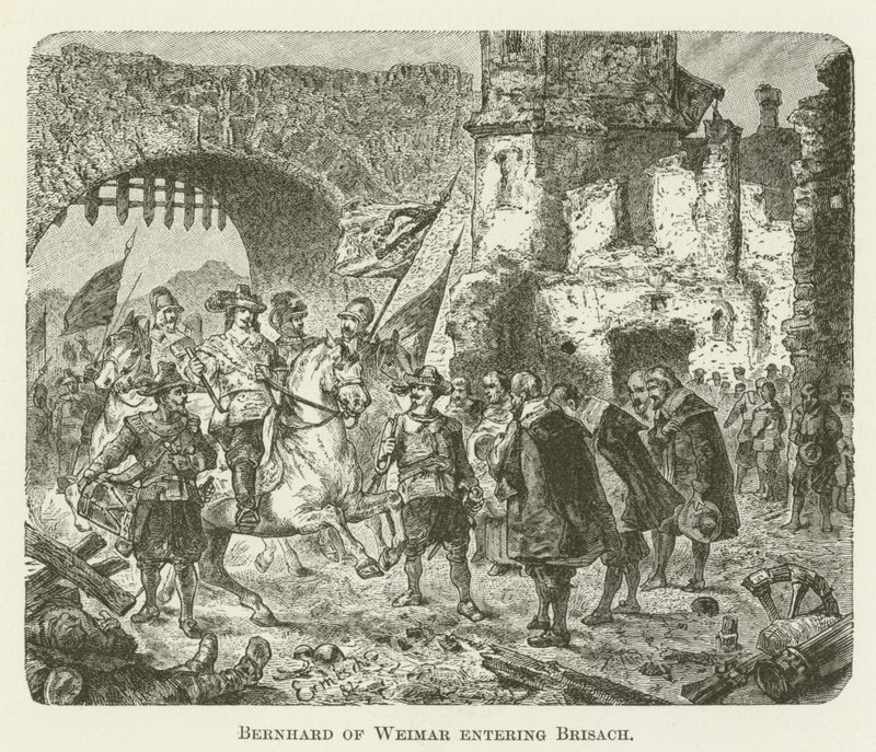Bernhard of Weimar entering Brisach by English School