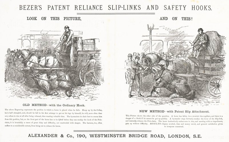 Bezers Patent Reliance Slip-Links and Safety Hooks by English School