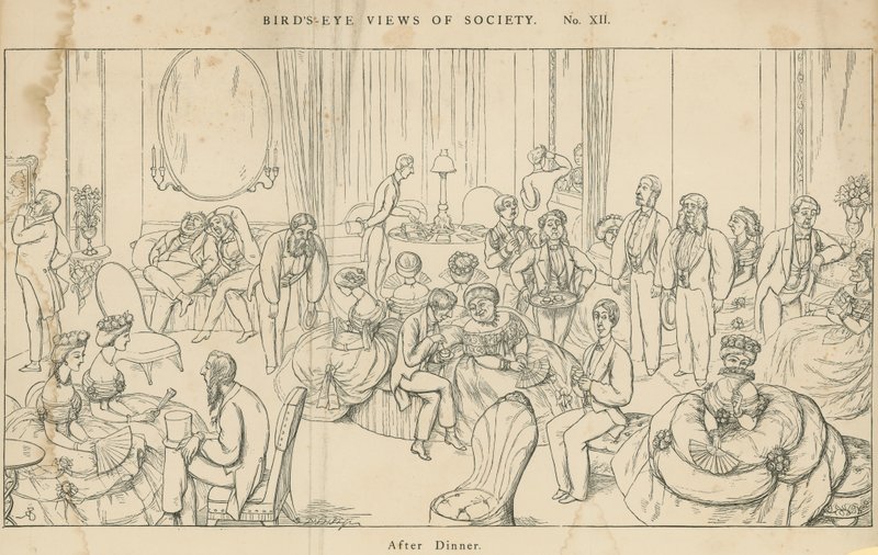 Birds-Eye Views of Society: After Dinner by English School