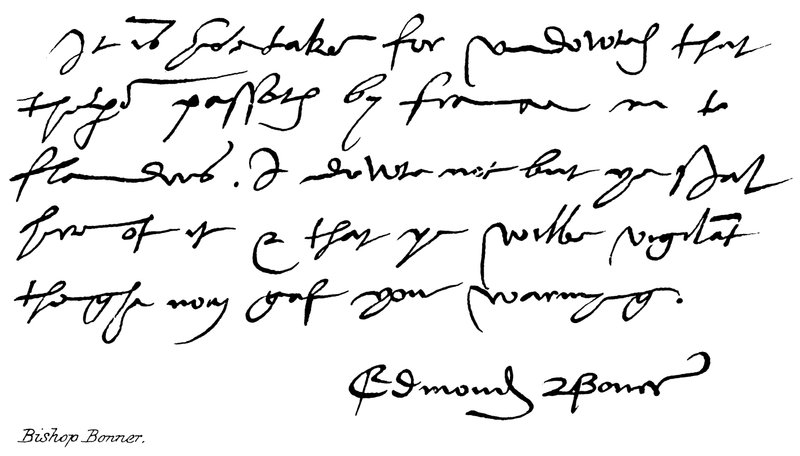 Bishop Bonner by English School