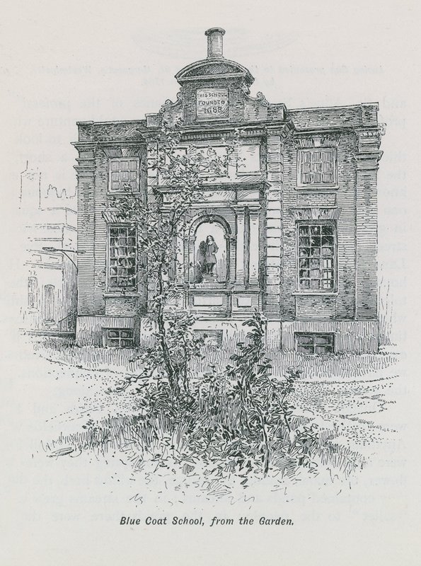 Blue Coat School from the garden by English School