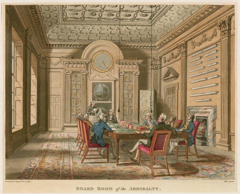 Board Room of the Admiralty by English School