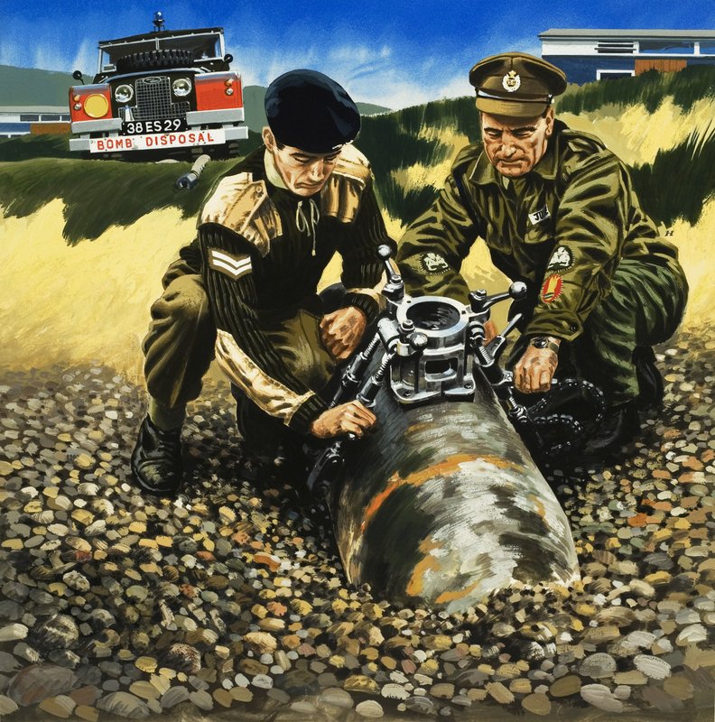 Bomb disposal by English School