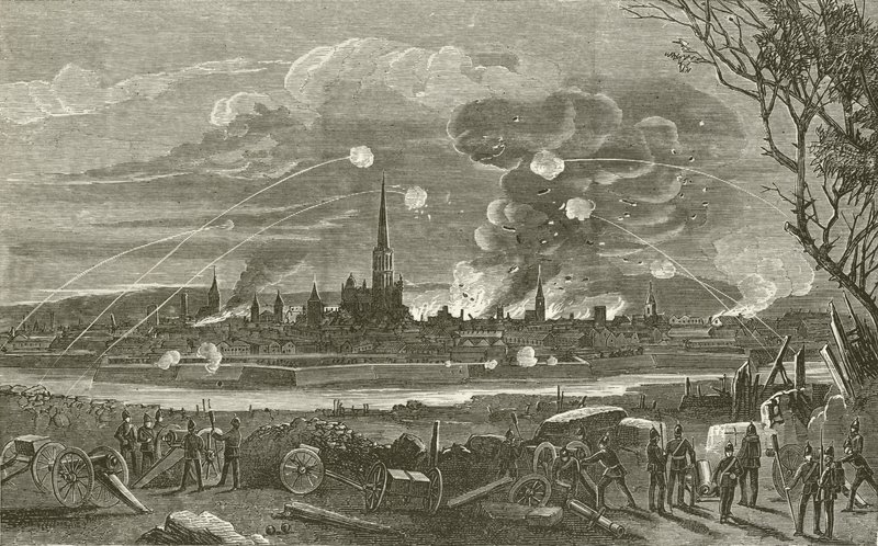 Bombardment of Strasbourg by English School