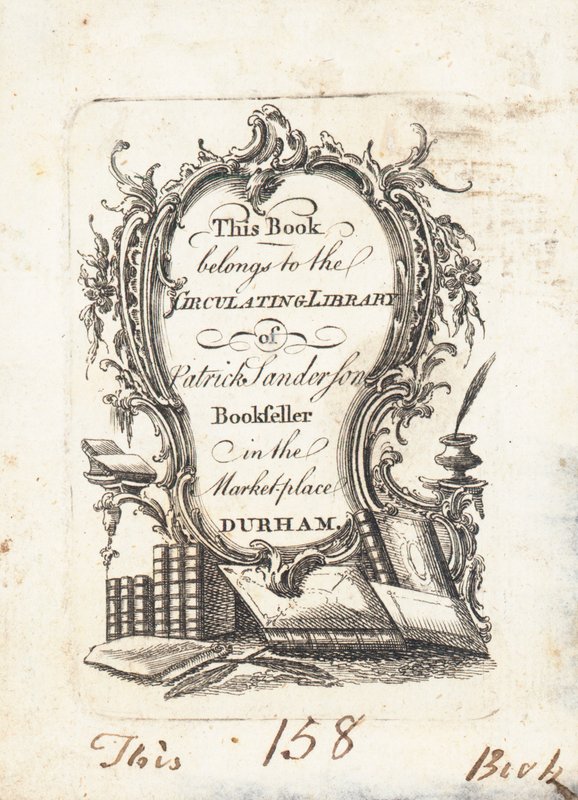 Book Plate, Patrick Sanderson by English School