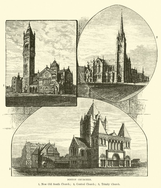 Boston Churches by English School