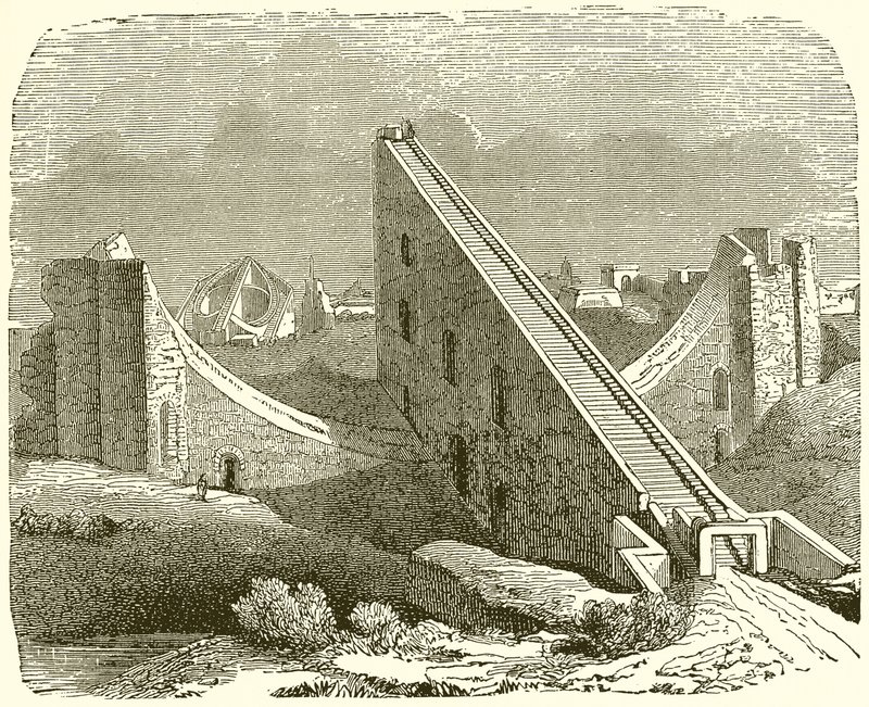 Brahmin Observatory at Benares by English School