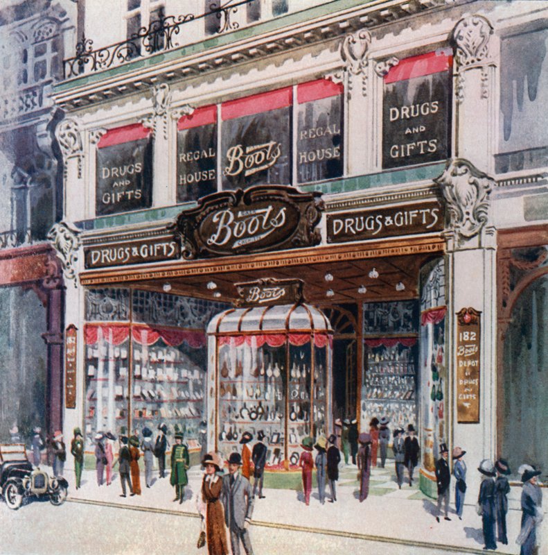 Branch of Boots at 182 Regent Street by English School
