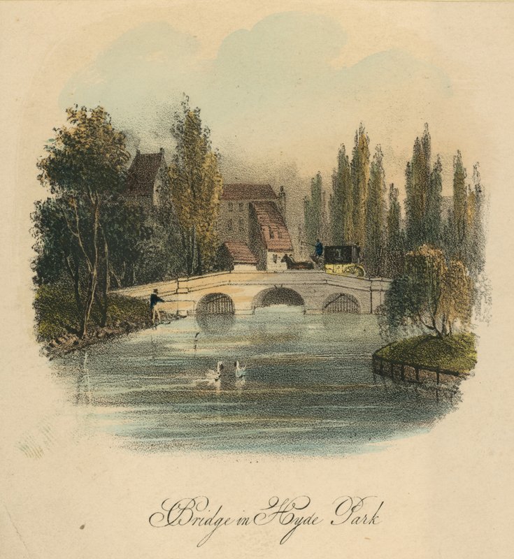 Bridge in Hyde Park by English School