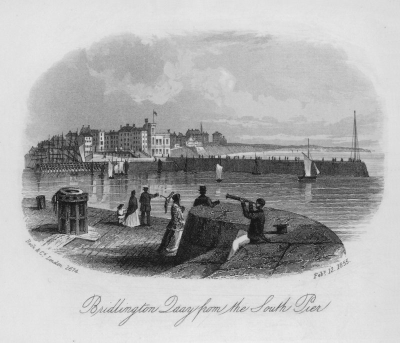Bridlington Quay from the South Pier by English School