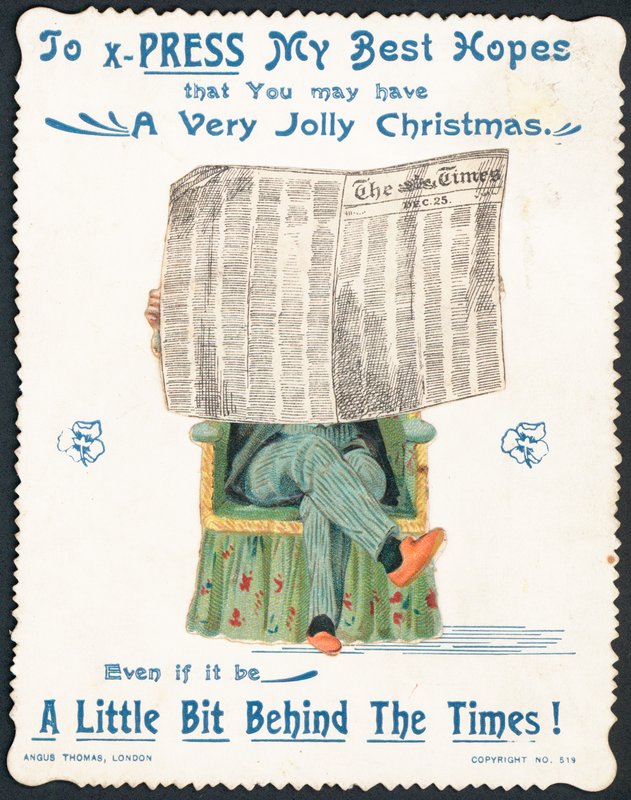 British Christmas Card by English School