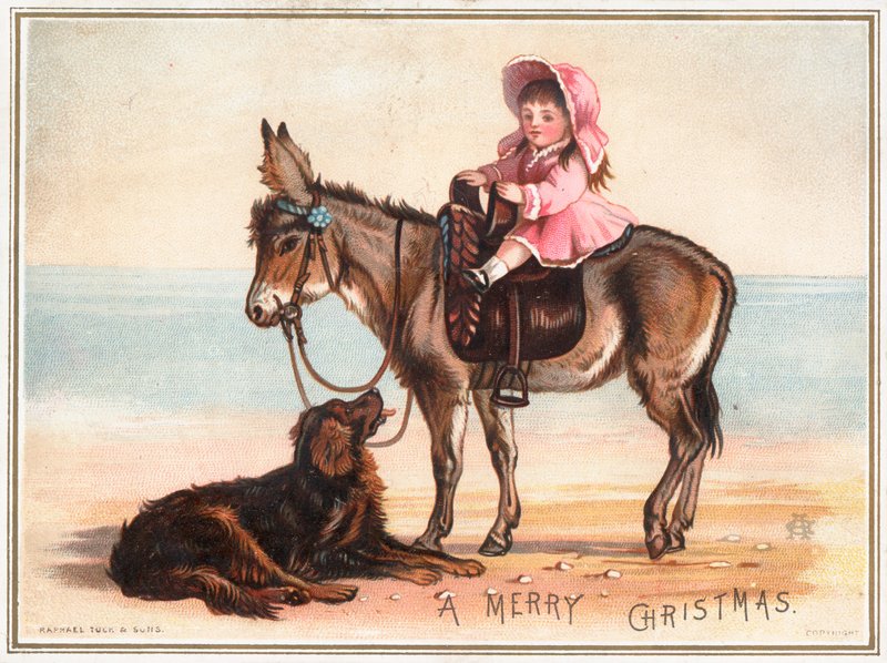 British Christmas Card by English School