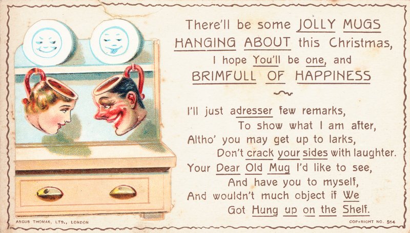 British Christmas Card by English School