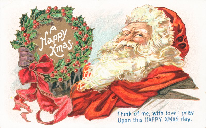 British Christmas Card by English School